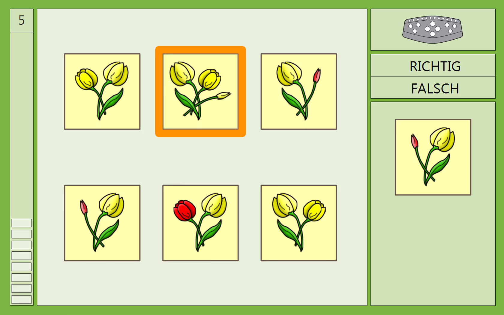 Screenshot aus dem Training: Aufmerksamkeit und Konzentration (AUFM)