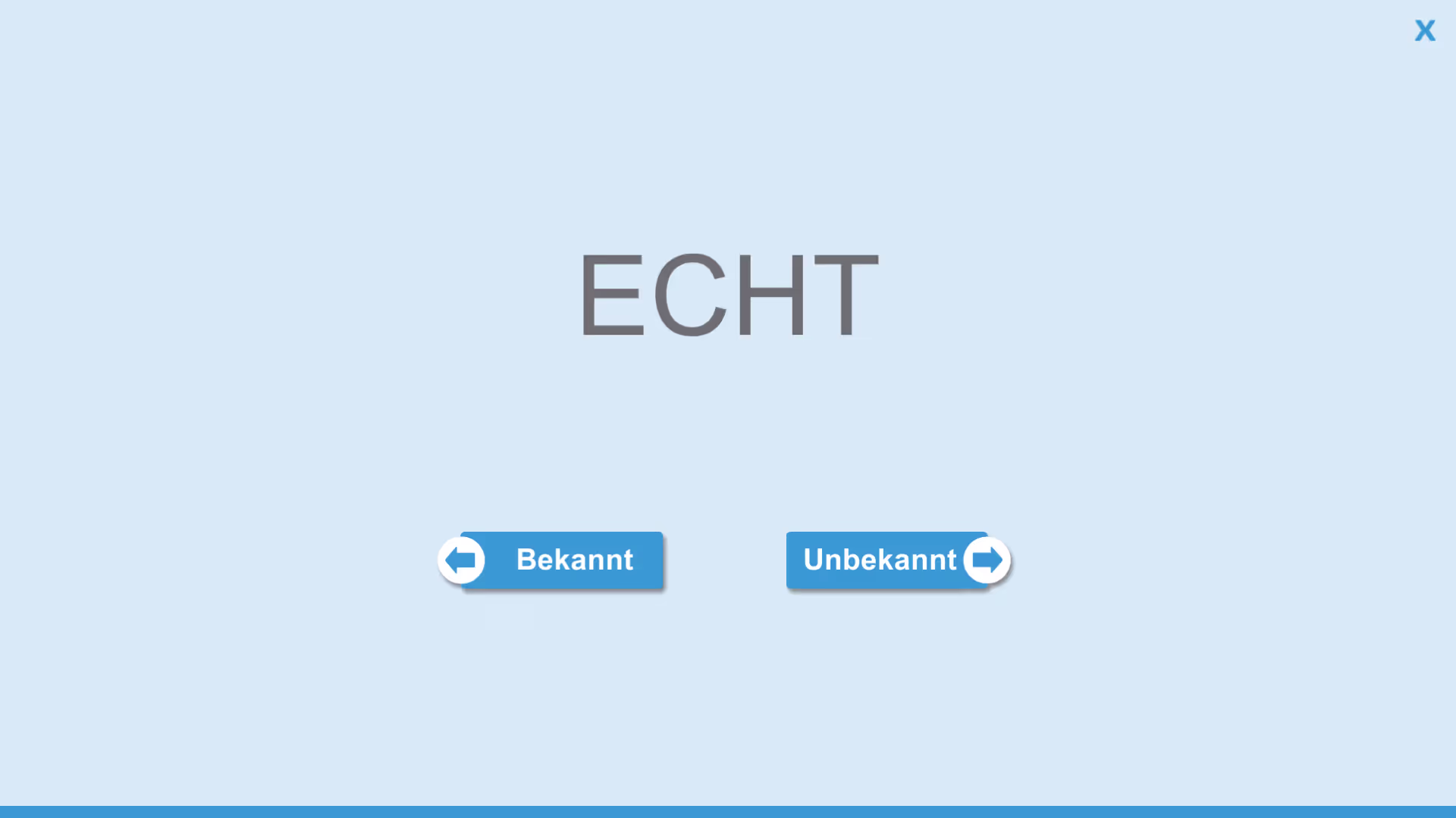 Screenshot aus dem Training: Wortgedächtnis (WOMT)