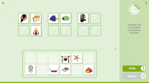 Screenshot aus dem Training: Logisches Denken (LODE)