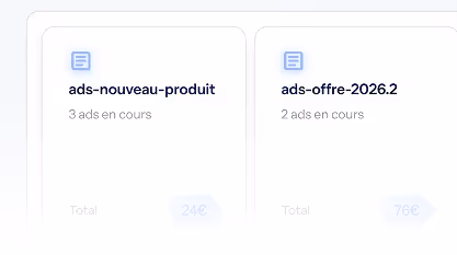 Comparison of digital offer cards — new product vs current offer