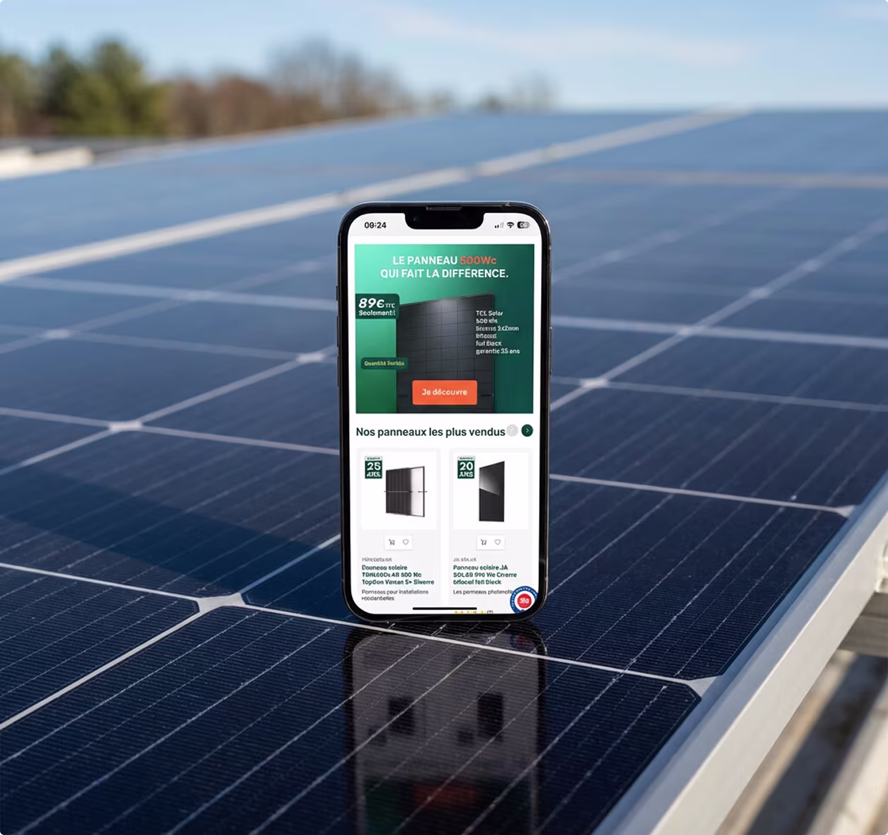 Résultat Civisol — croissance e-commerce panneaux solaires, stratégie upwedo.