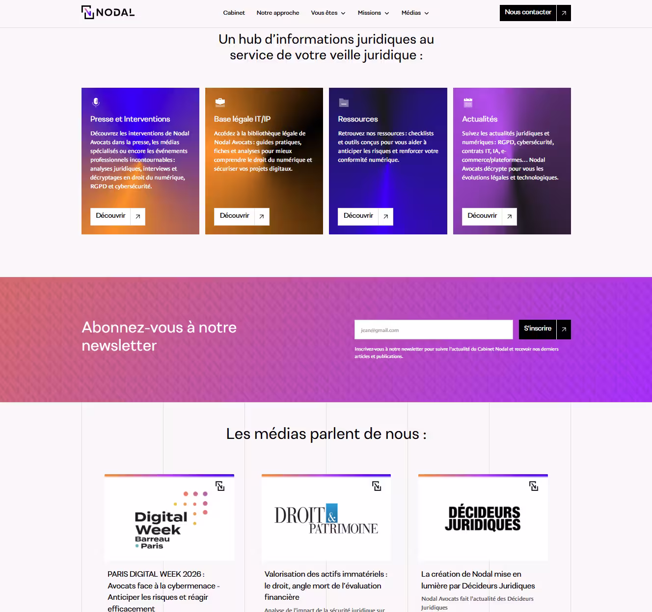 Illustration phase 2, design et UI du site Nodal par upwedo.