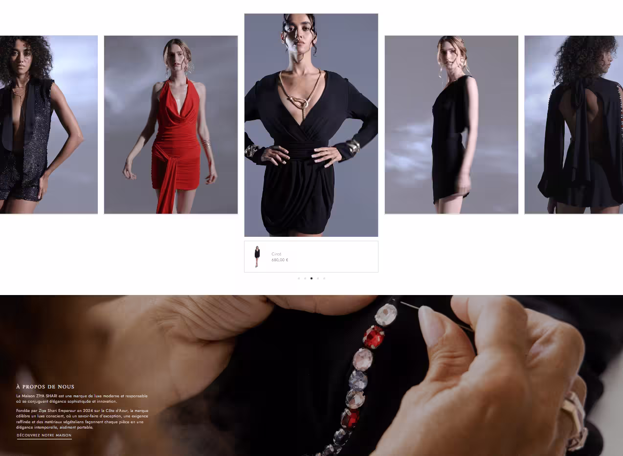 Lookbook Ziya Shari - Collection mode luxe prêt-à-porter et sur-mesure