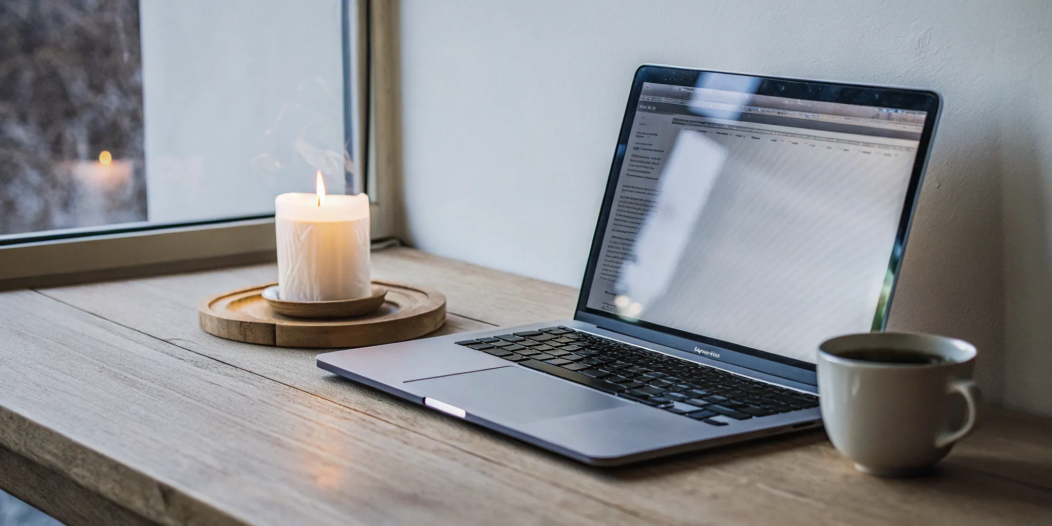 Desk with a laptop for researching how long it takes to get ordained online.