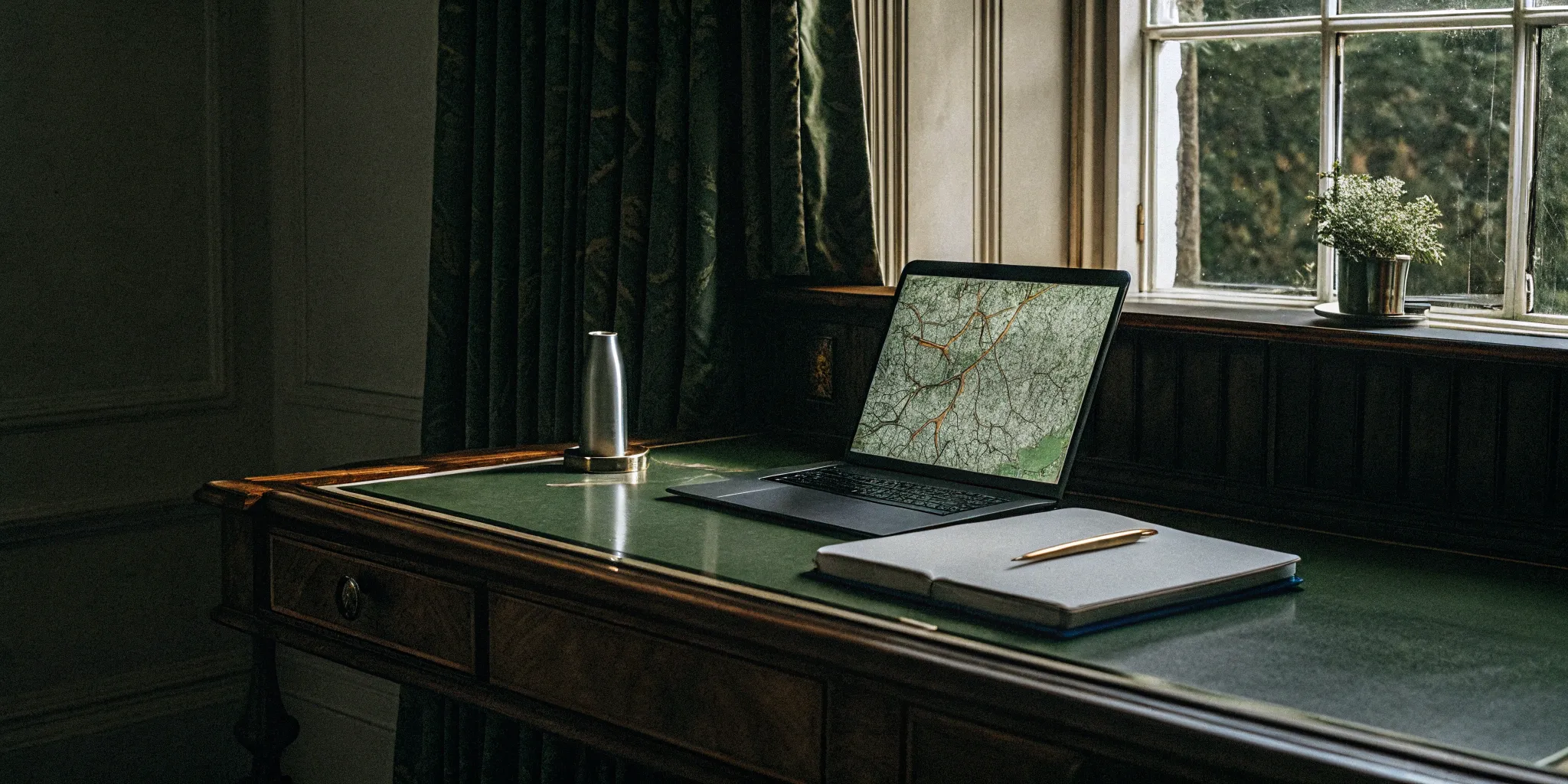 Applying for a one-time Virginia civil officiant license online with a laptop and notebook.