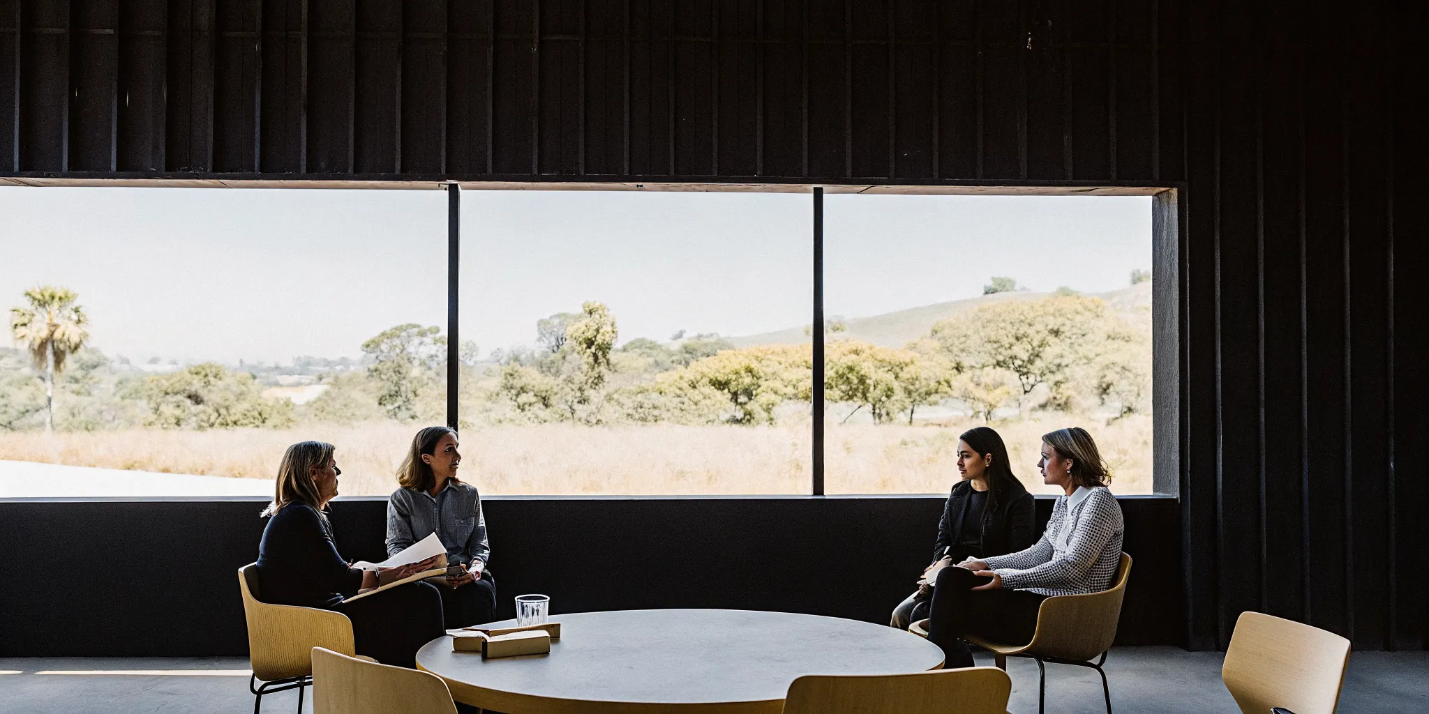 A group discussion at a spiritual director training program in California.