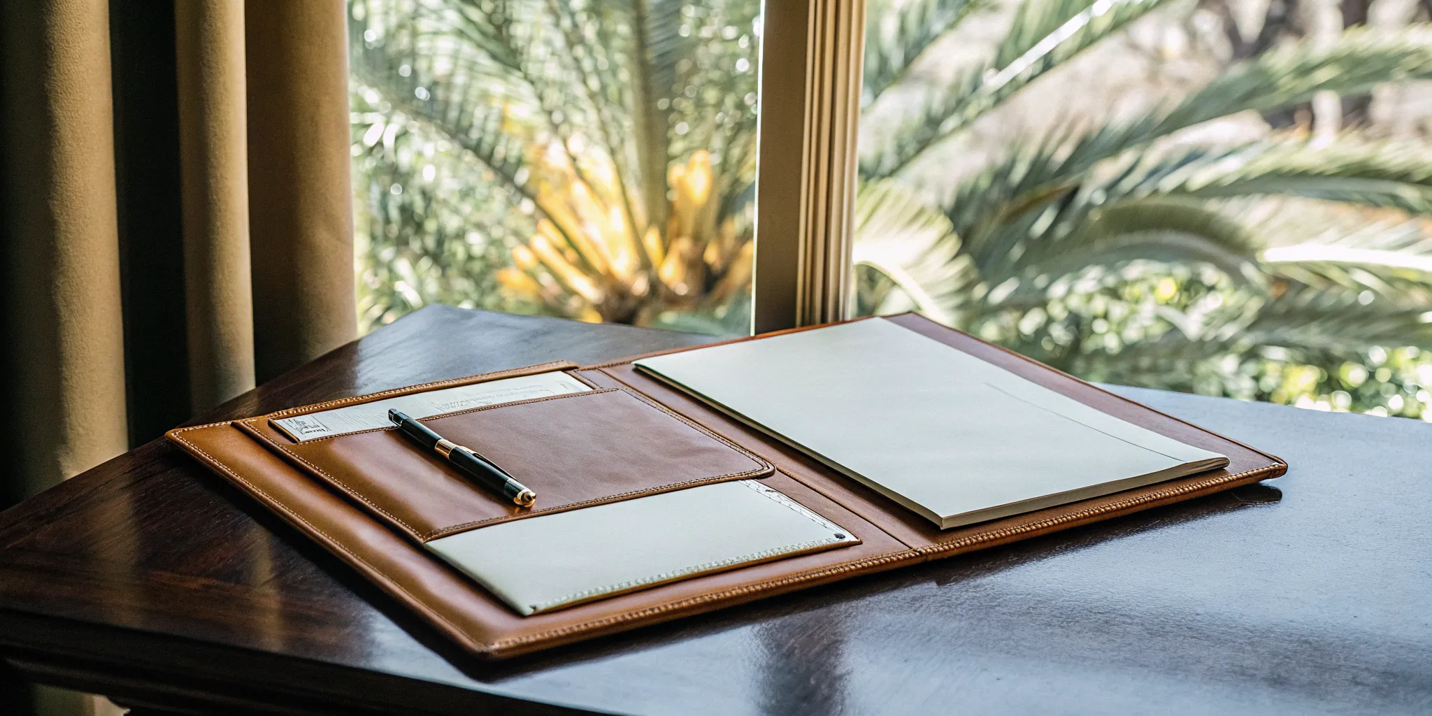Minister ordination credentials on a desk in Los Angeles