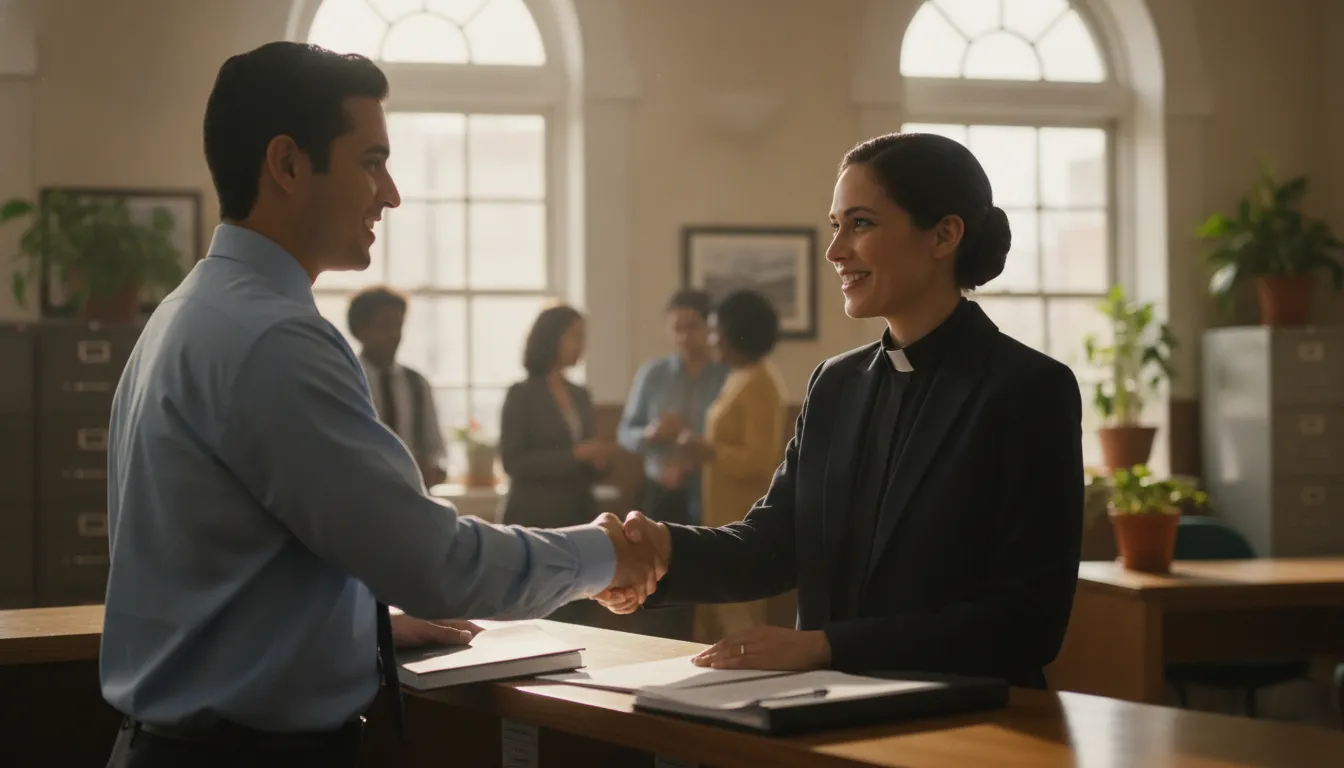 Ordained minister confirming Duval County marriage license guidance