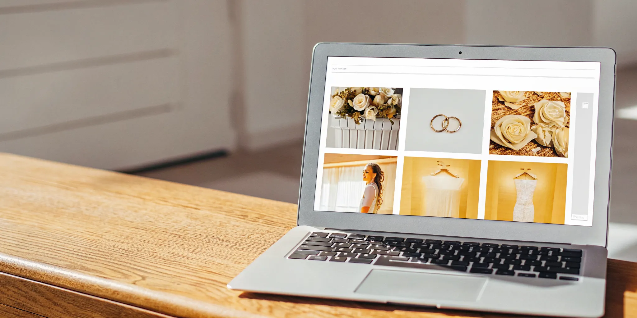 Laptop screen showing the best online wedding officiant training course.