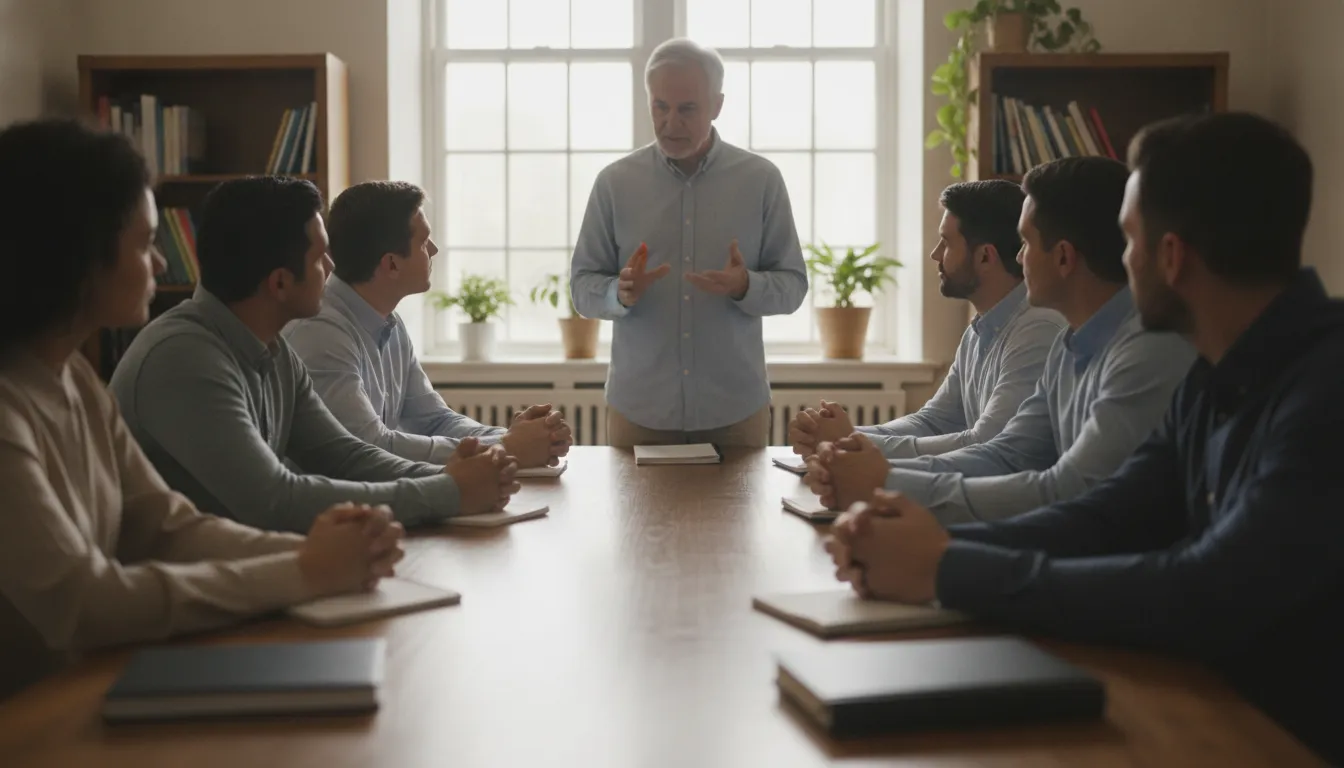 Adult ministry students participating in structured ministerial formation