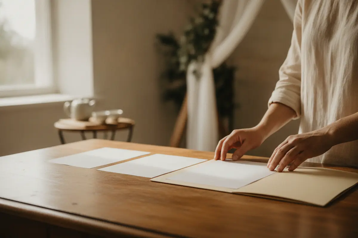 Prospective Virginia officiant organizing an authorization checklist and ministry materials