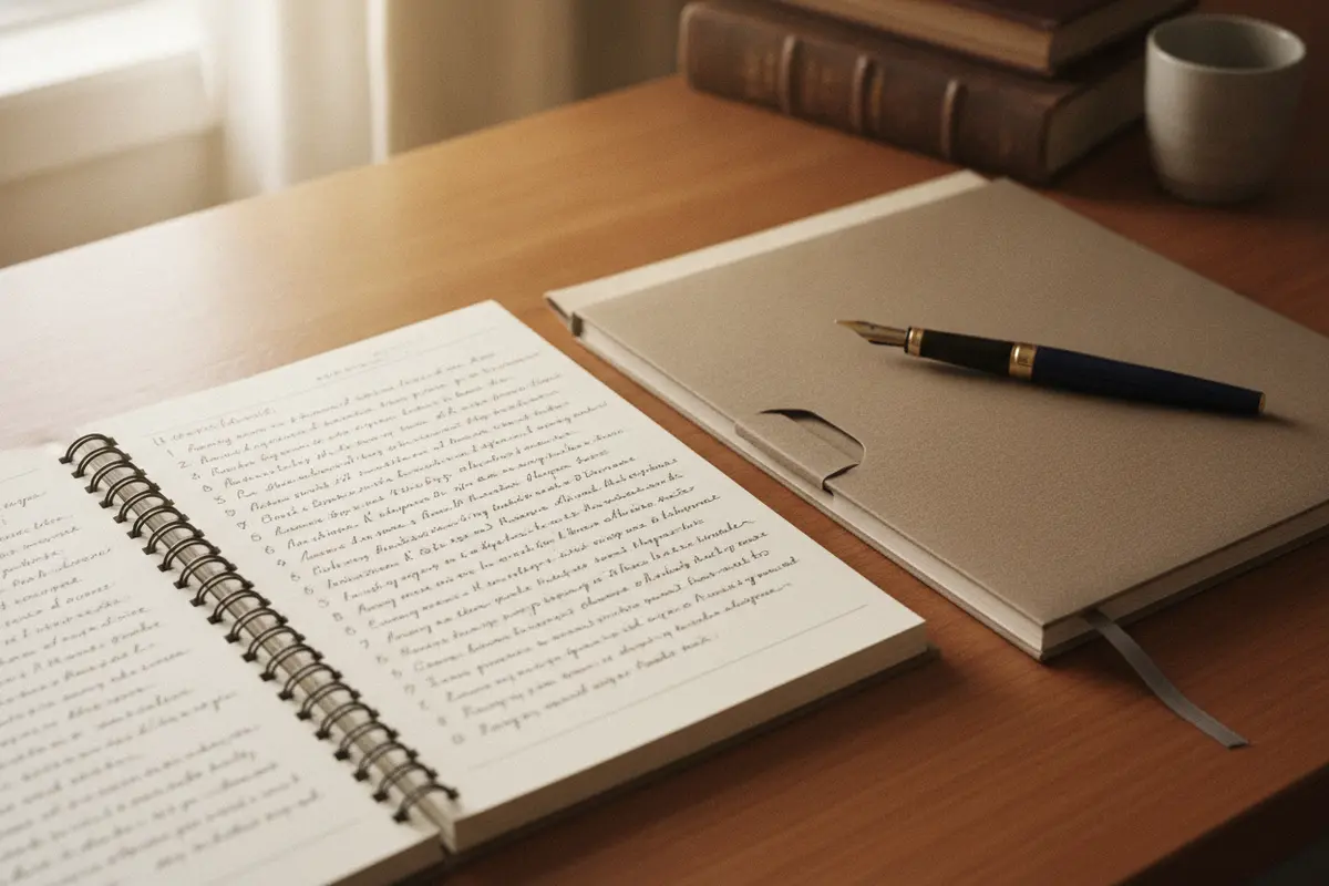 Notebook checklist for verifying New Jersey ordination and officiant requirements