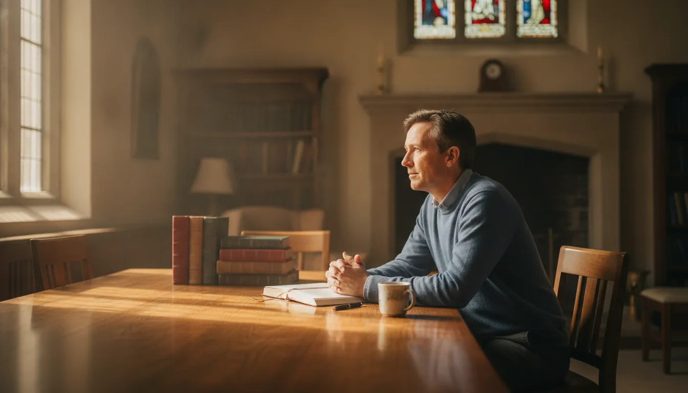 Adult learner reflecting on a spiritual path toward ministry