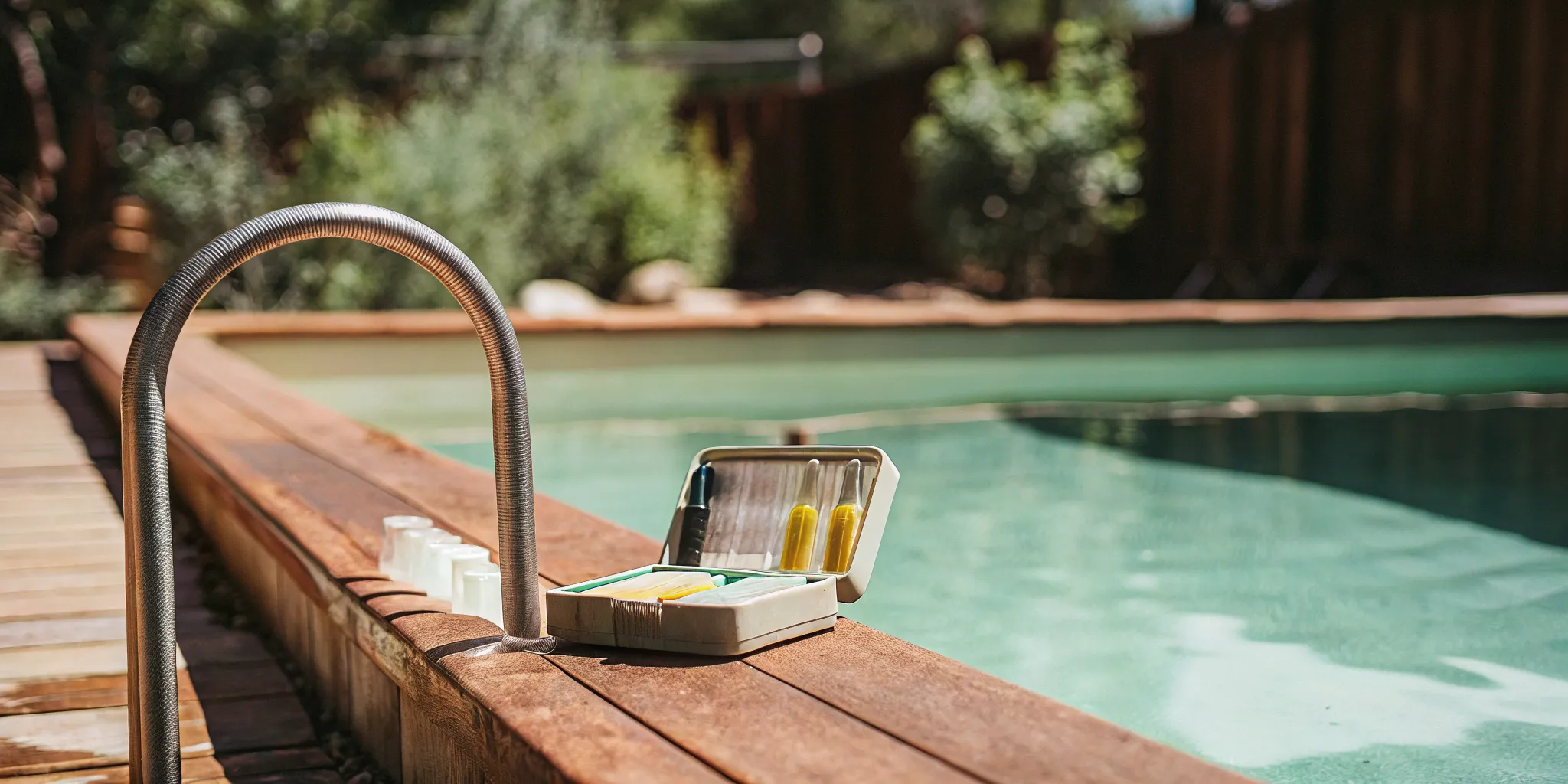 Testing water chemistry during a Colorado pool opening