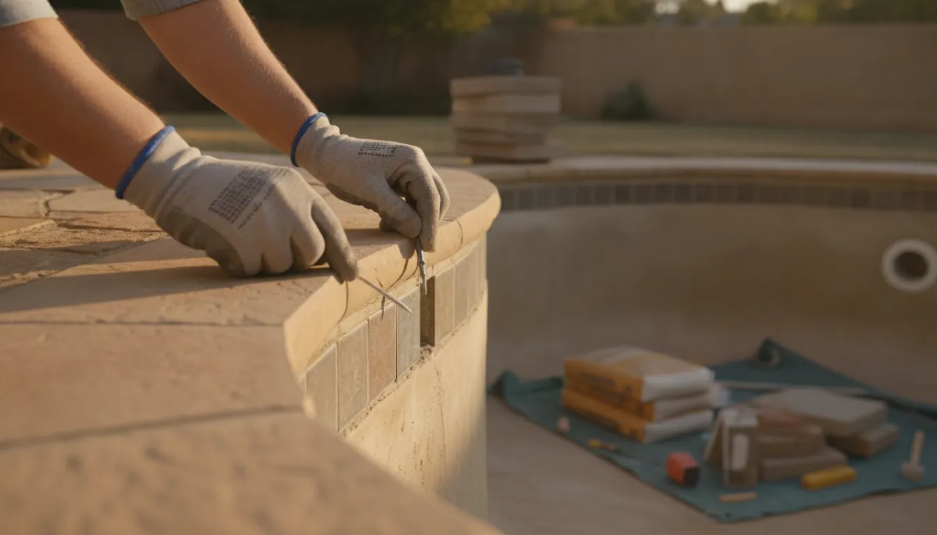 Pool leak repair during a pool renovation in Denver