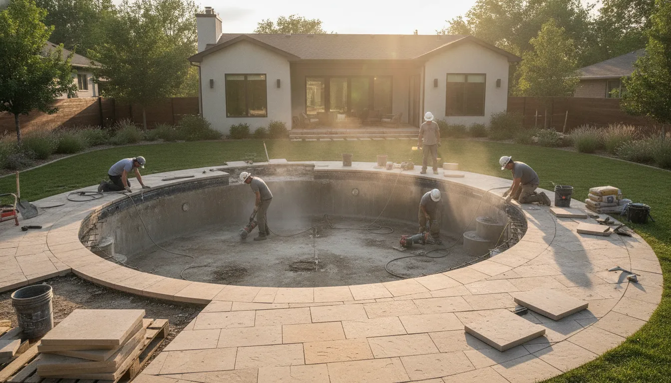 Professional pool renovation planning in Denver