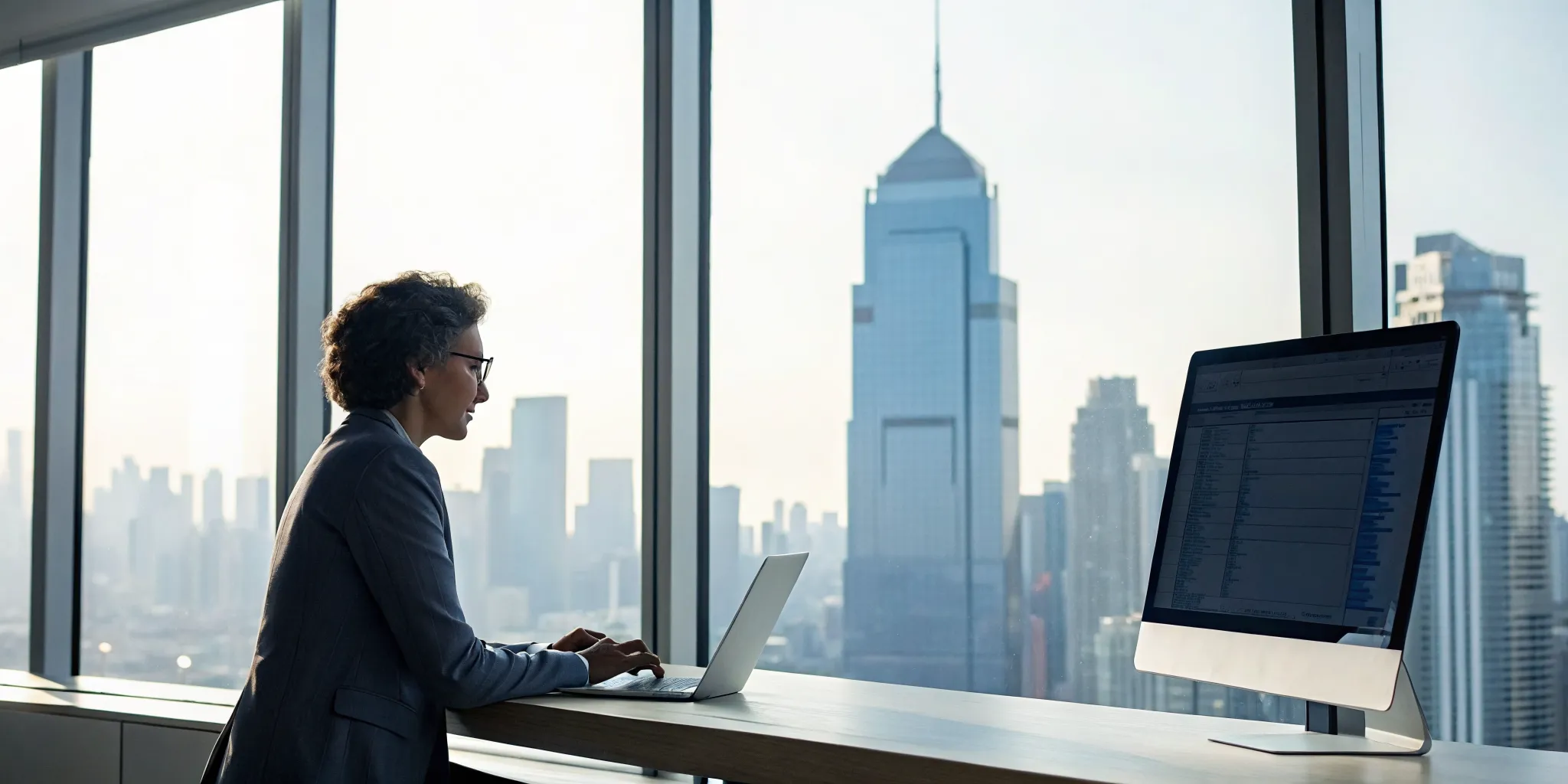 Professional at a desk hiring an expert to restore deleted keywords.