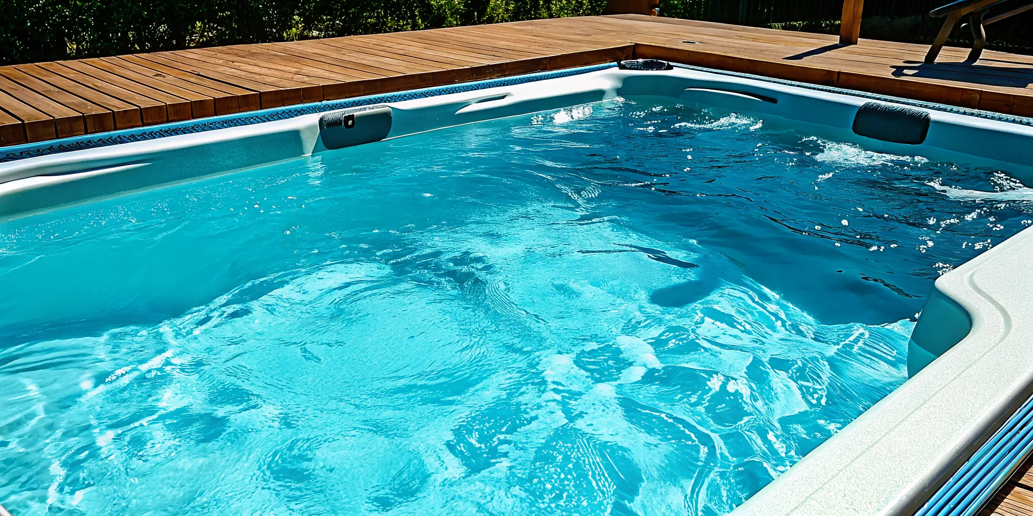 A clean hot tub on a deck before you need to know how much hot tub repair costs.