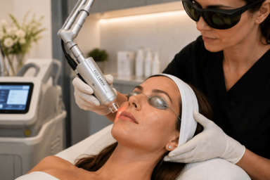 Laser skin resurfacing treatment for aging and sun damaged skin in Denver Colorado