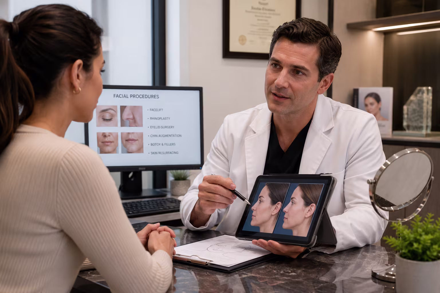 Plastic surgery consultation with a board-certified surgeon in Denver Colorado