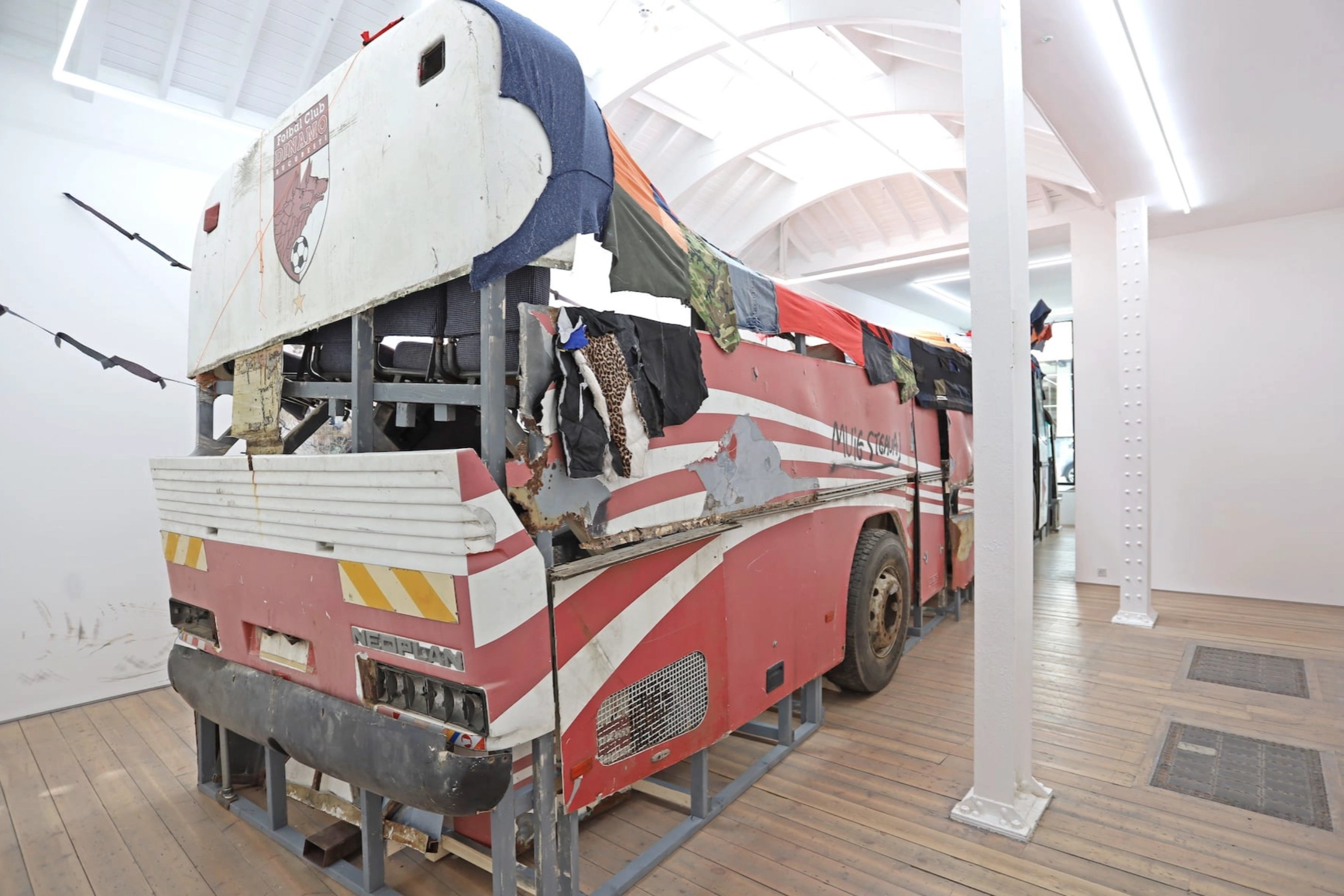 Marcin Dudek: NEOPLAN, installation view, Edel Assanti, London, UK, 2023. Photo: Marcin Dudek