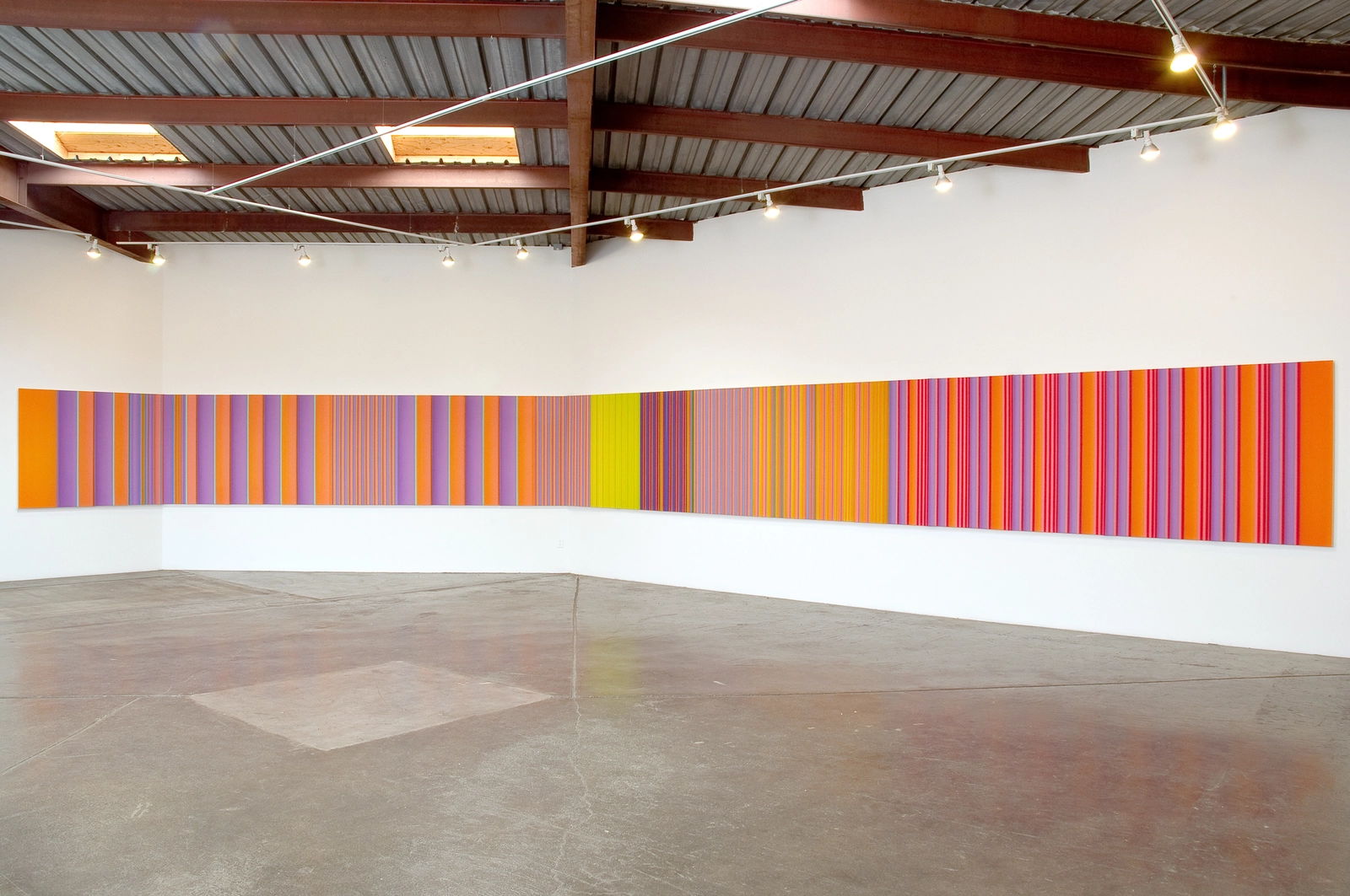 Installation Shot: Columbia, 2008, synthetic polymer on canvas, over 18 panels, courtesy of artist