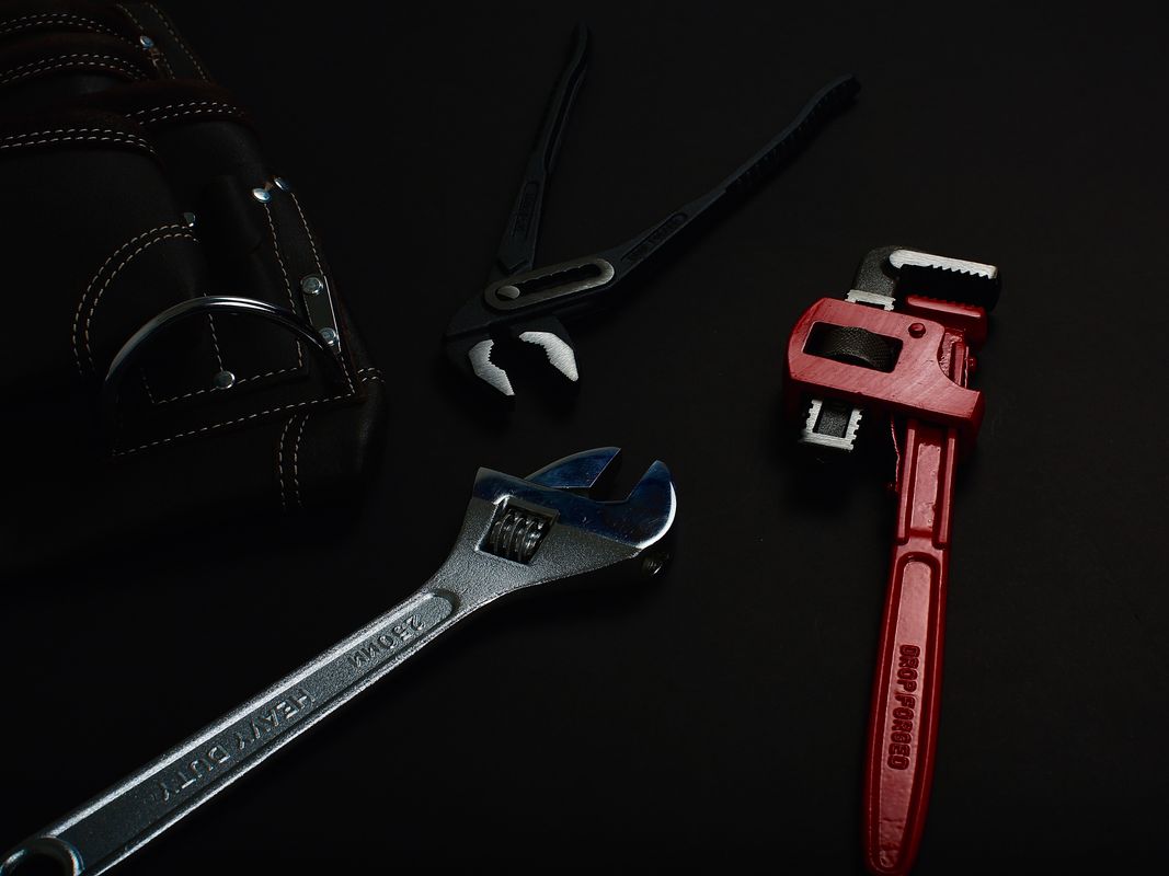 Plumbing hardware close-up