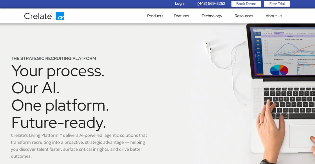 Crelate homepage