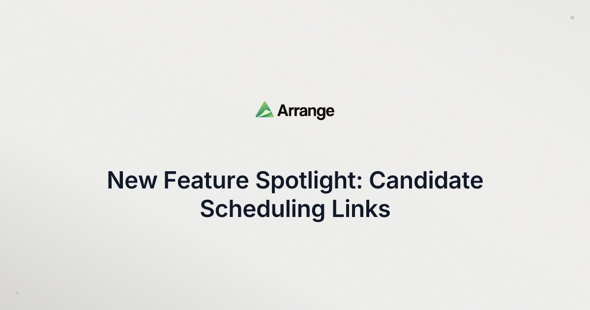 Candidate scheduling software