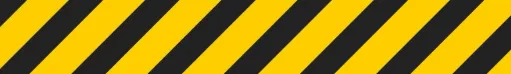 Diagonal black and yellow caution stripes pattern.