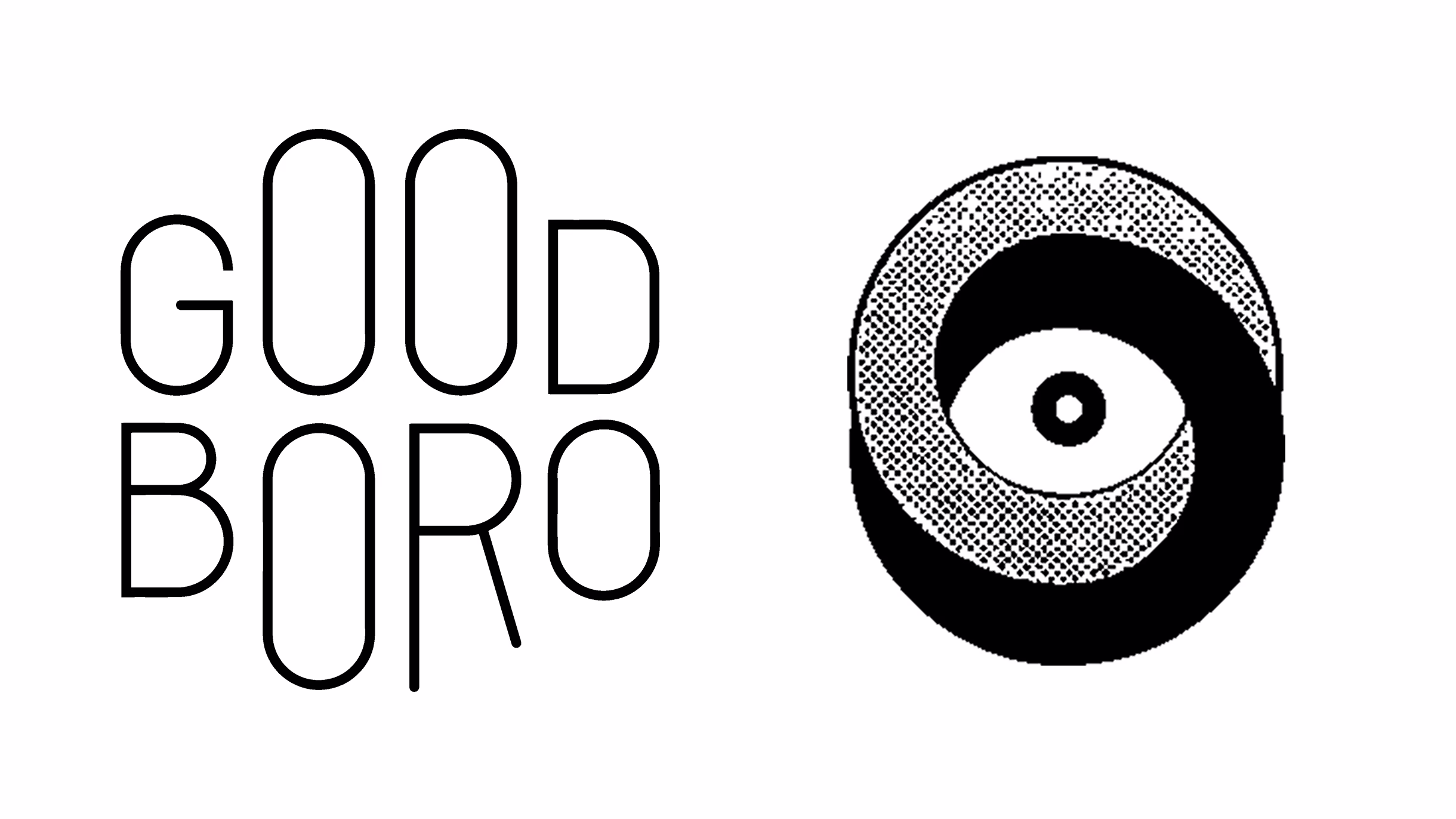 Good Bro wordmark beside a circular eye logo