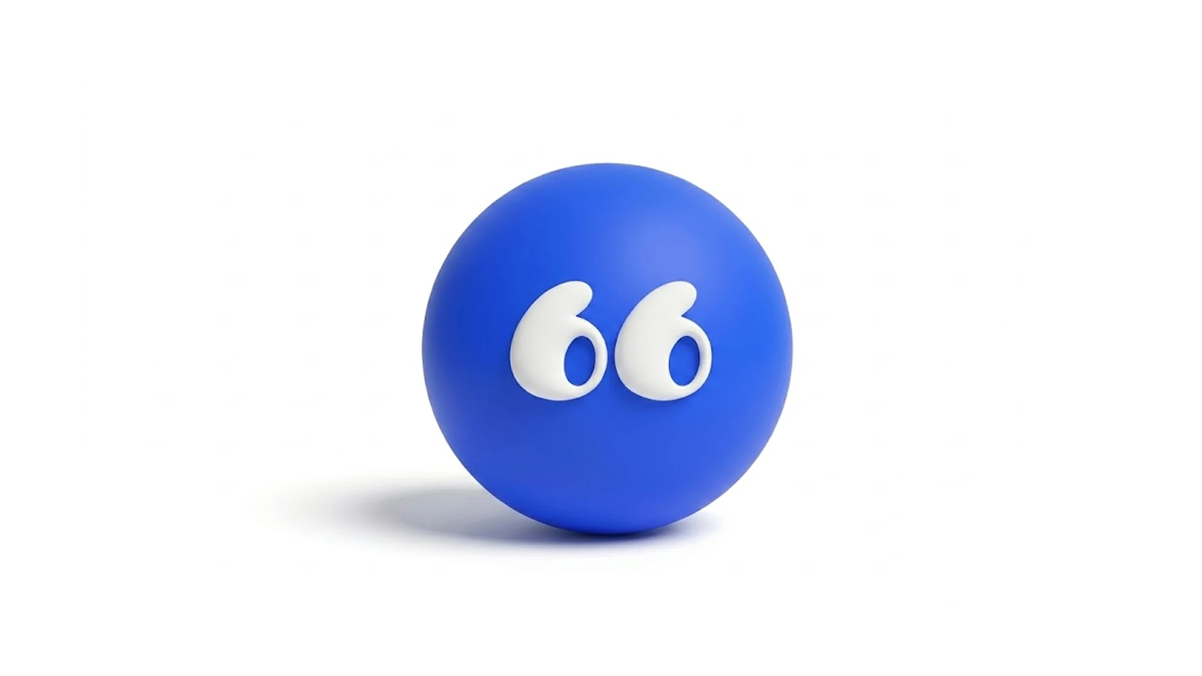 Scriblit character mark, a blue ball with quote-mark eyes
