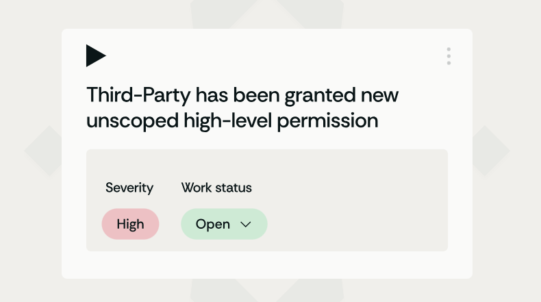 Third-party GRC permissions example