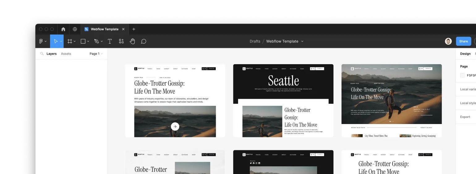 Seattle Blog Template - Designed by Azwedo.com and Wedoflow.com