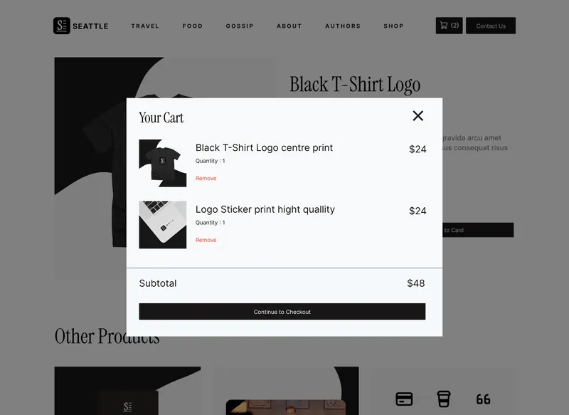Seattle Blog Template - Designed by Azwedo.com and Wedoflow.com