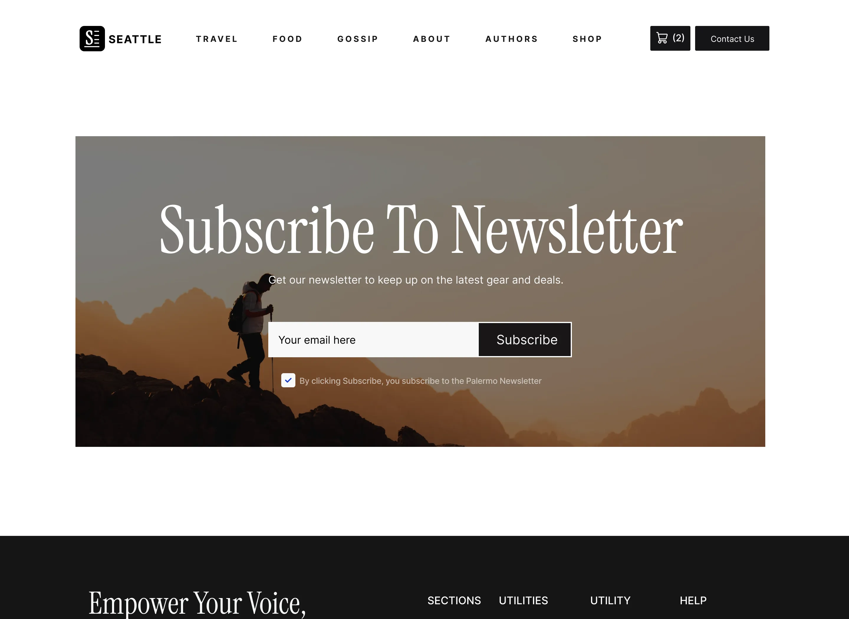 Seattle Blog Template - Designed by Azwedo.com and Wedoflow.com