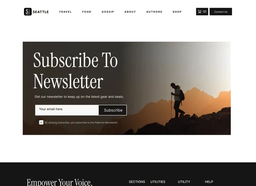 Seattle Blog Template - Designed by Azwedo.com and Wedoflow.com