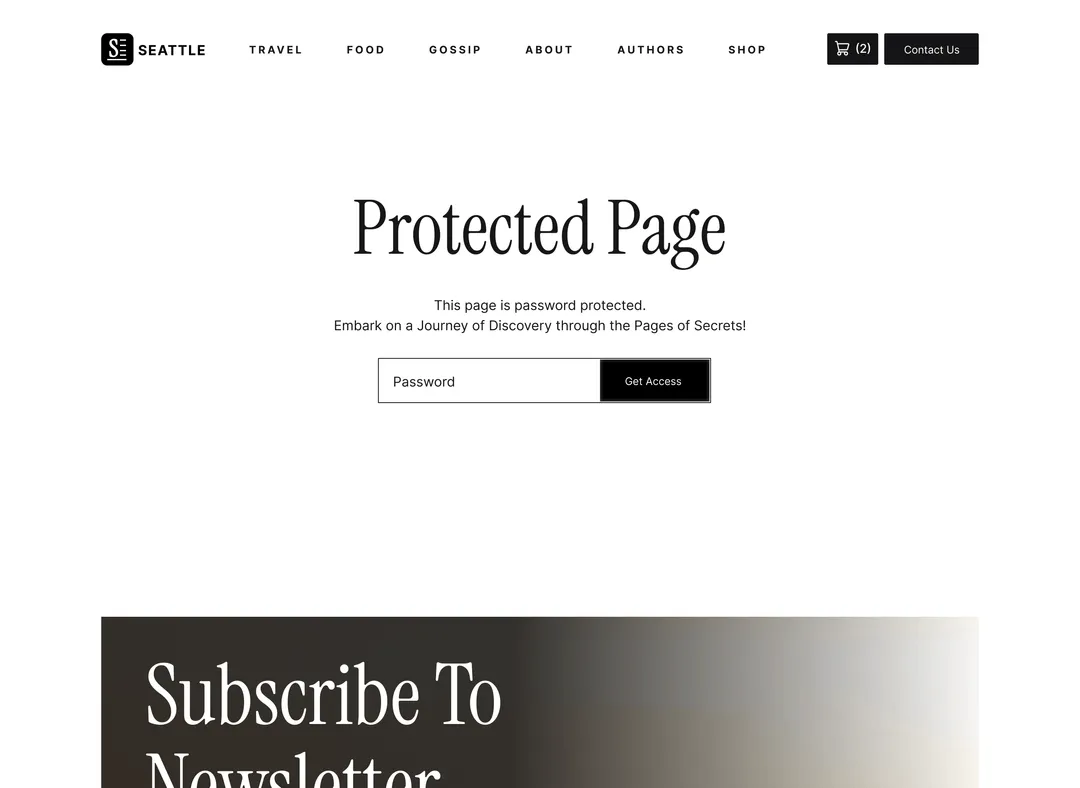 Seattle Blog Template - Designed by Azwedo.com and Wedoflow.com