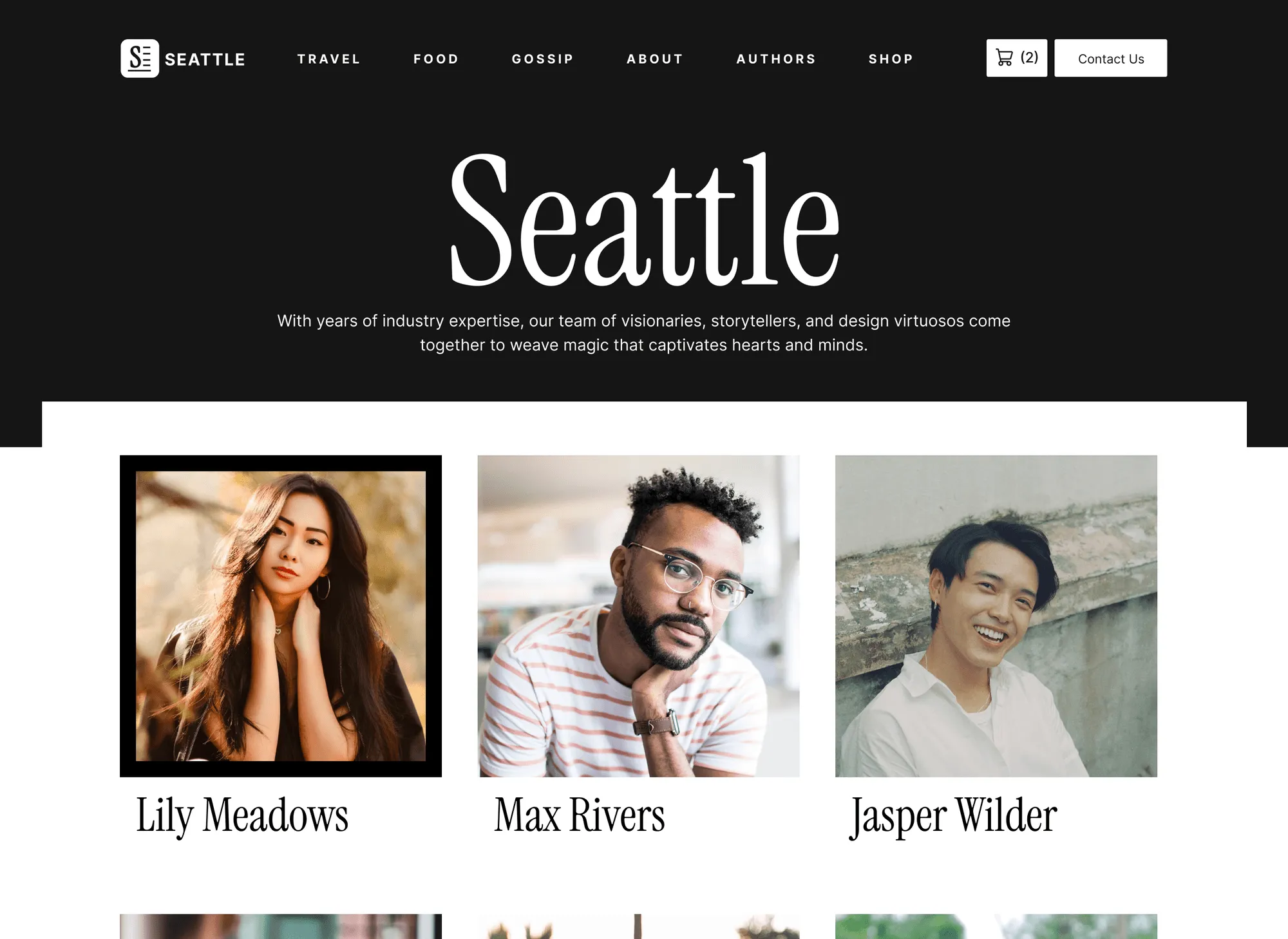 Seattle Blog Template - Designed by Azwedo.com and Wedoflow.com
