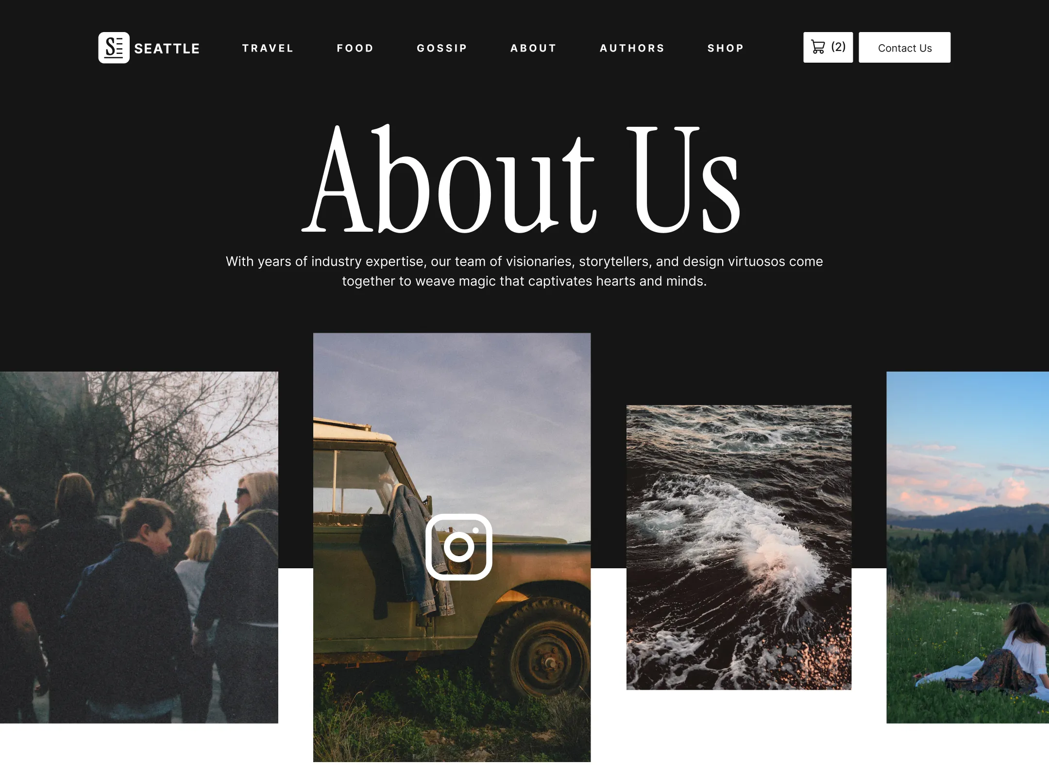 Seattle Blog Template - Designed by Azwedo.com and Wedoflow.com