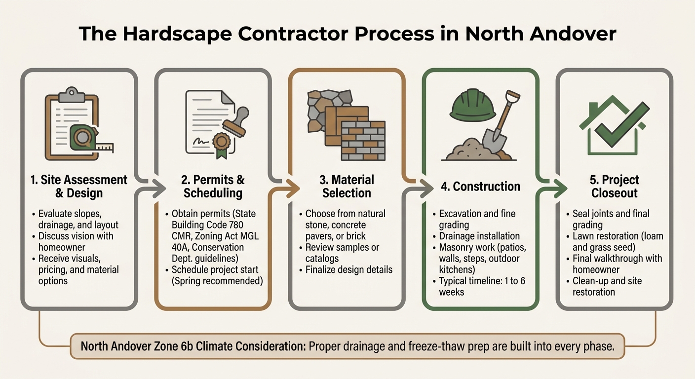 How the Hardscape Contractor Process Works in North Andover