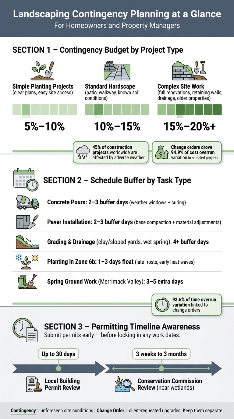 Landscaping Contingency Budget Guide: How Much to Set Aside by Project Type