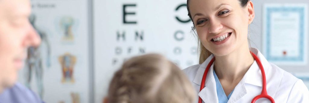 dentist talking with a referral patient
