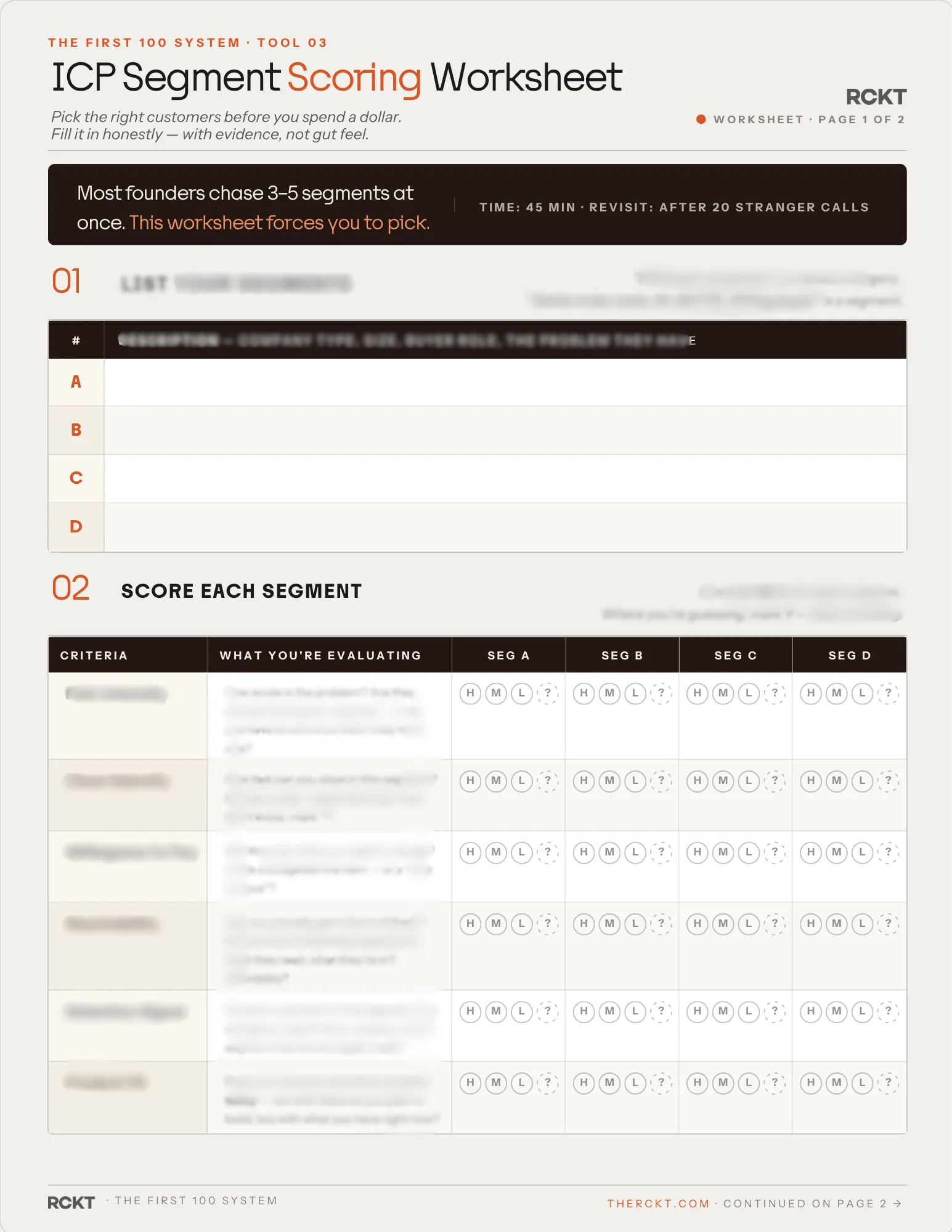 ICP Segment Scoring Worksheet