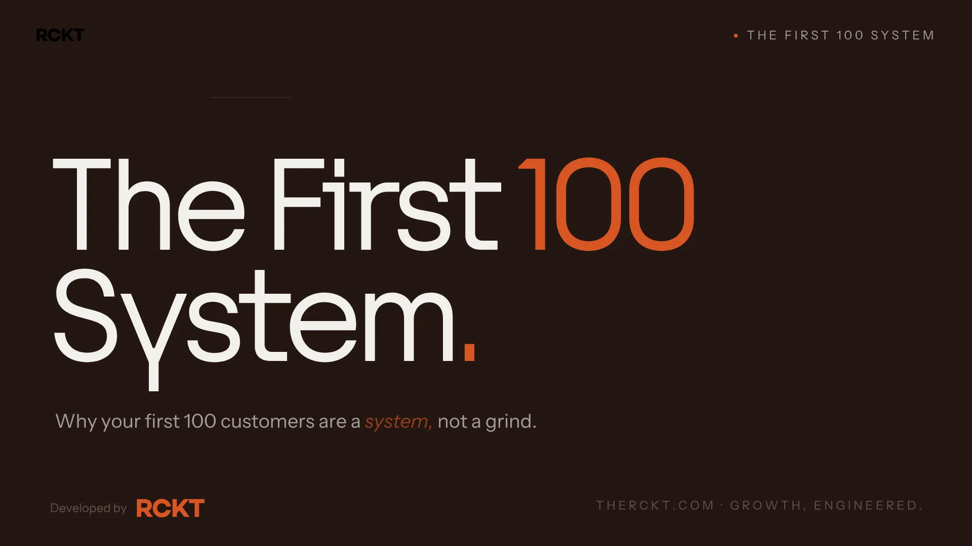 The First 100 Playbook