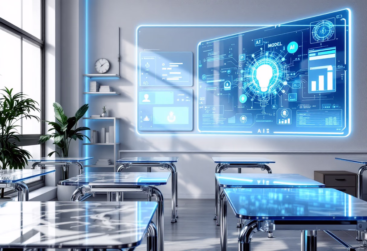 image of classroom lecture on ai