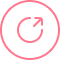 Pink circular arrow icon indicating a refresh or repeat action.