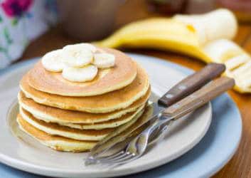 Mehlfreie Bananen Pancakes