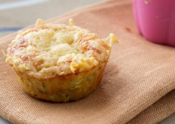 Eier Muffins mit Steakstreifen