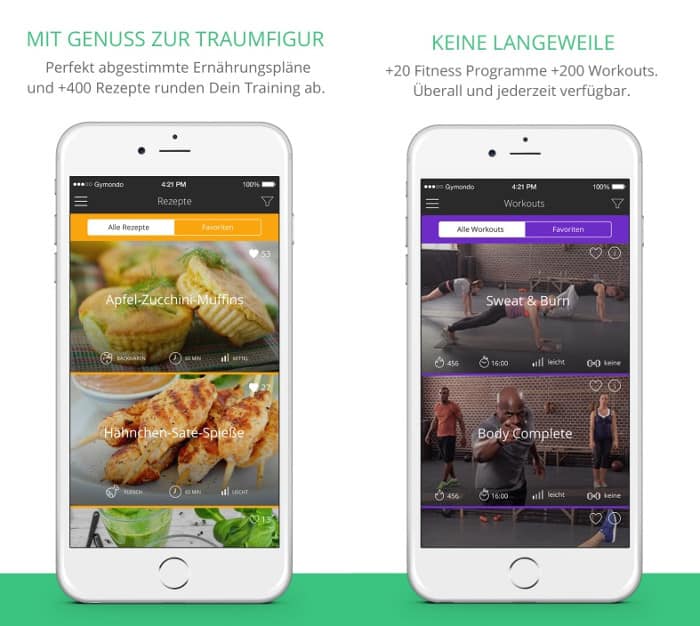 gymondo app screenshot